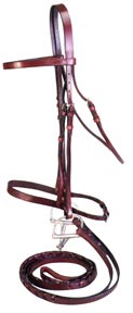 English Laced Rein Bridle